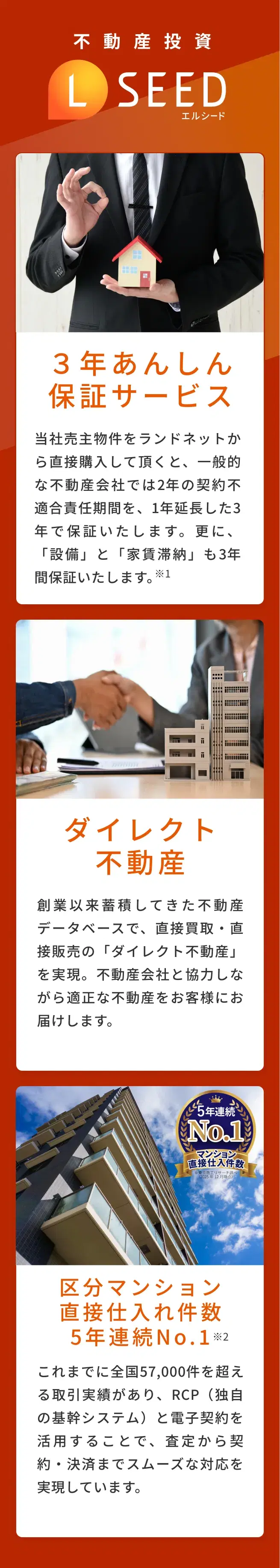 LSEED不動産投資の特徴